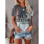 Women's Train Station Style Tie Dye T-Shirt